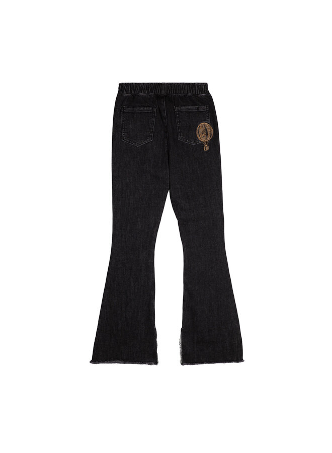 Charlie Petite Flaired Jeans Black