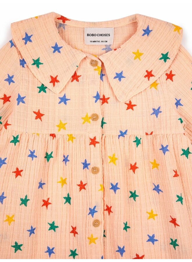 Bobo Choses Woven Dress Multicolor Stars