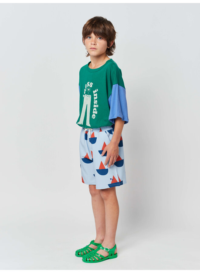 Bobo Choses Swim Bermuda Shorts Sail Boat AO