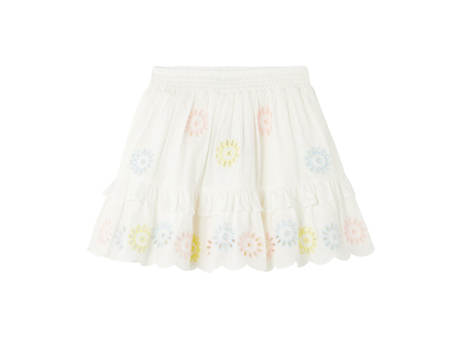 Stella McCartney Skirt Ivory Embroidery Pastel