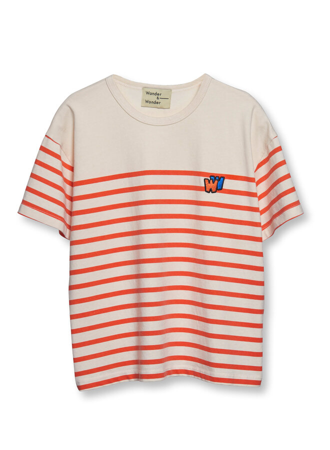 Wander & Wonder Striped T-Shirt Red Stripe