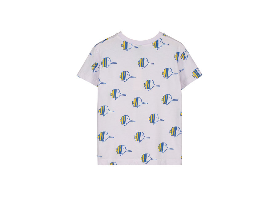 Bonmot T-Shirt Allover Fishes Mallow