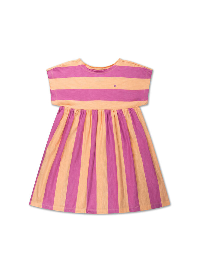 Repose Easy Peasy Dress Peachy Block Stripe