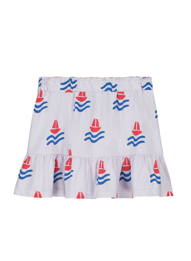 Bonmot Short Jersey Skirt Boats Mallow