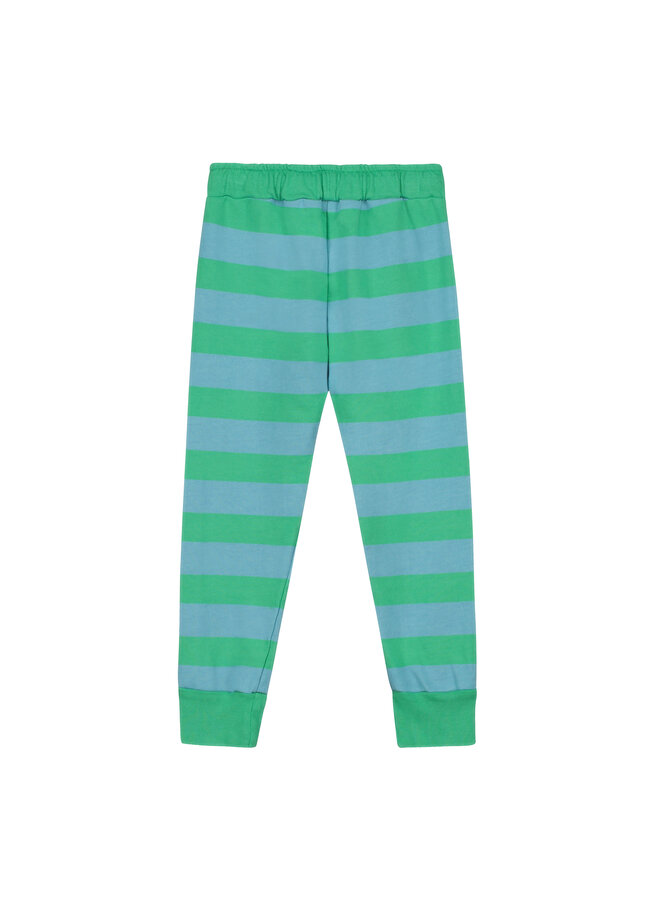 Bonmot Fleece Trouser Stripes Greenlake