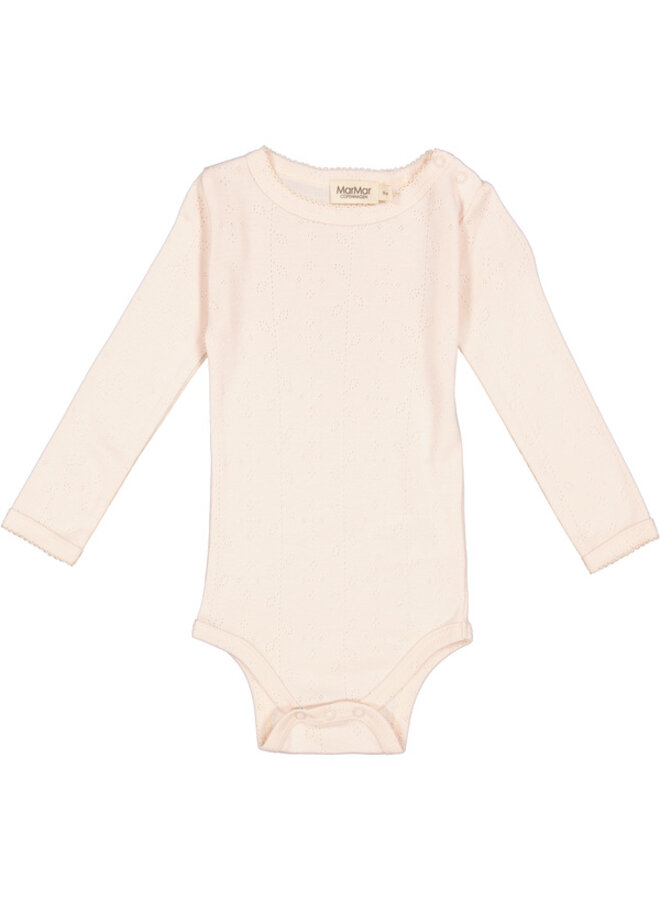 MarMar Benedicte Pointelle Romper Barely Rose