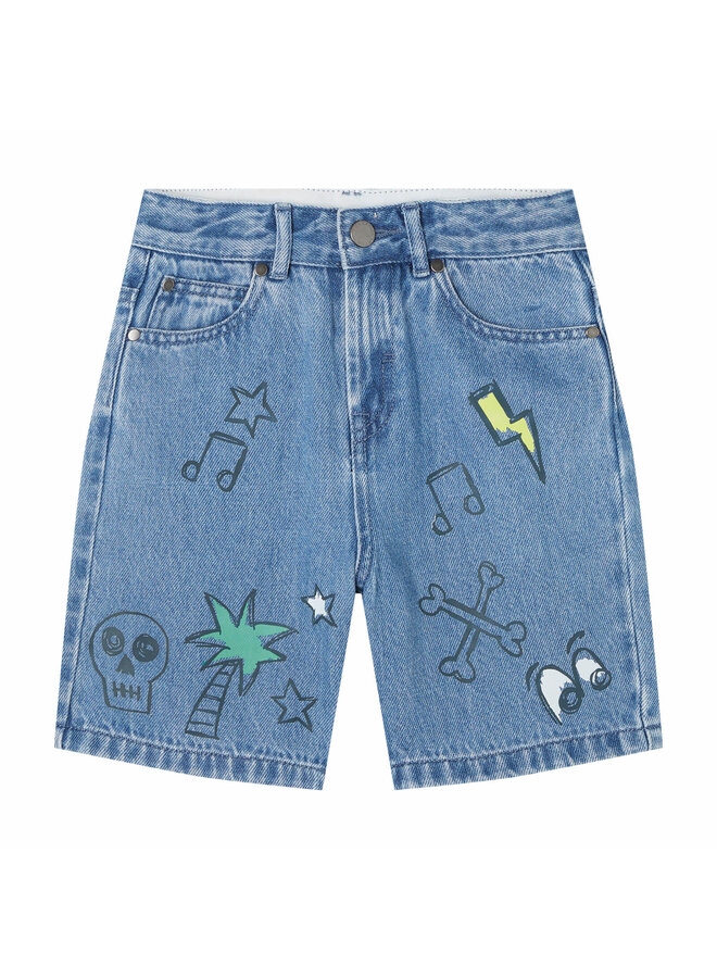 Stella McCartney Shorts Blue Denim