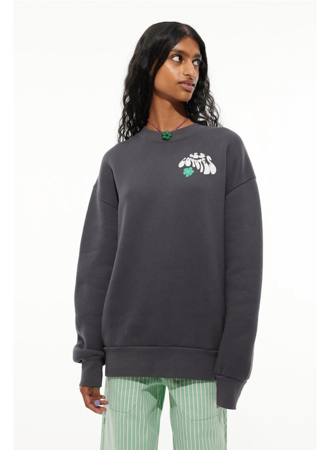 Les Coyotes De Paris Kaleidoscope Logo Sweatshirt Anthra