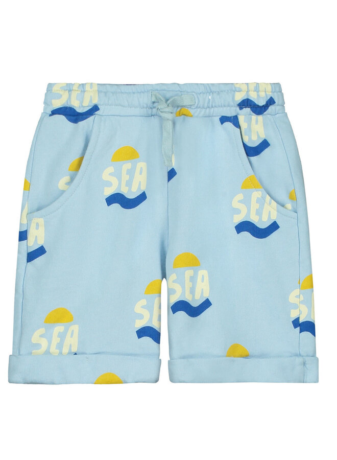 Bonmot Fleece Midi Short Sea Light Blue