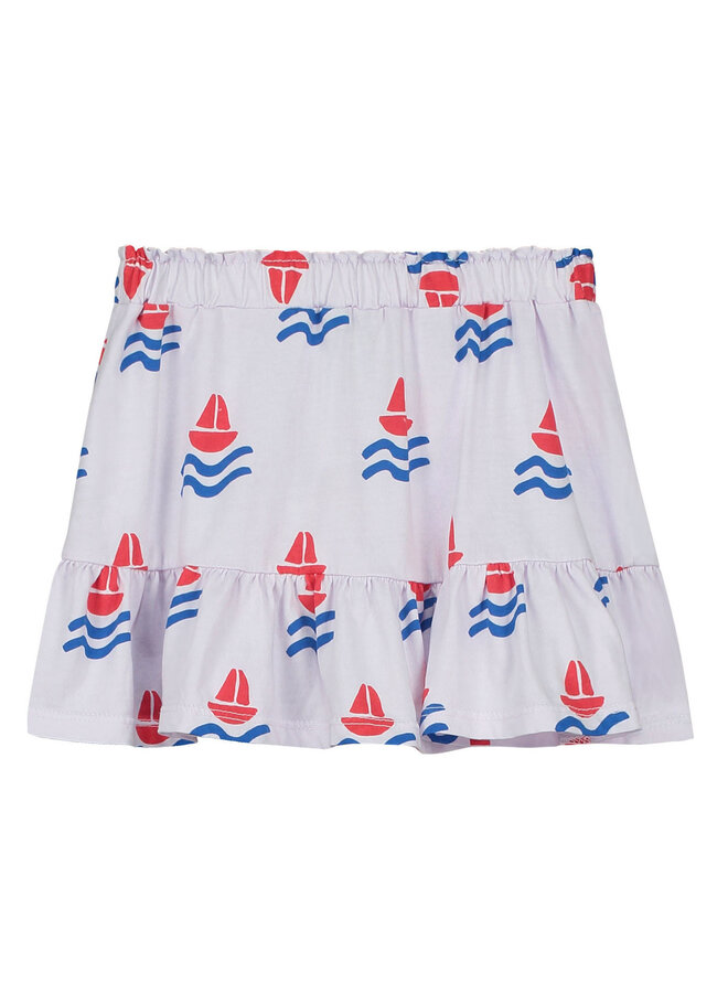 Bonmot Short Jersey Skirt Boats Mallow