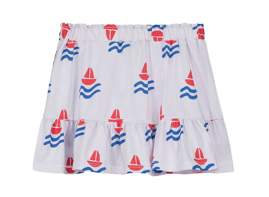 Bonmot Short Jersey Skirt Boats Mallow