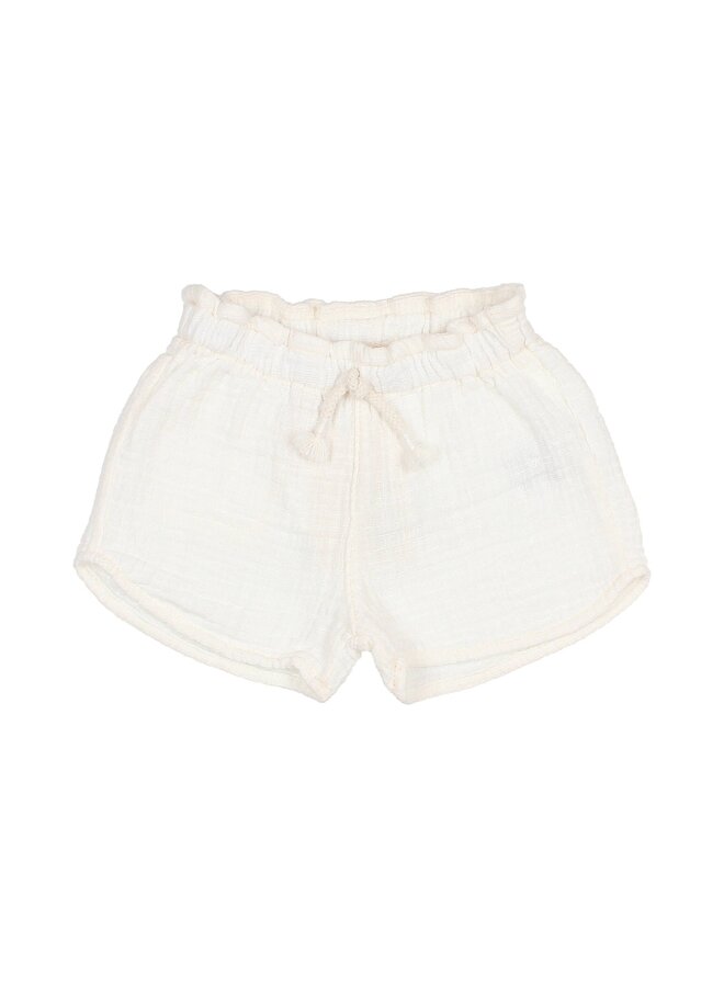 Búho BB Muslin Shorts Ecru