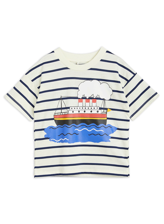 Mini Rodini Tee Ferry Stripe