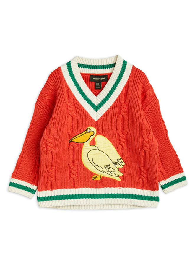 Sweater Pelican Knitted V-Neck