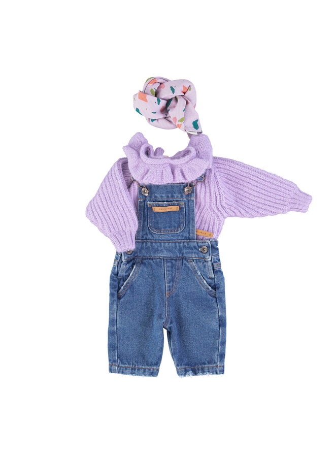 Piupiuchick Dungarees Washed Navy Denim