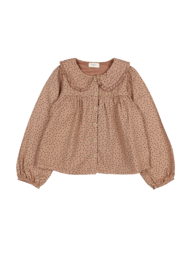 Búho Dots Blouse Macadamia