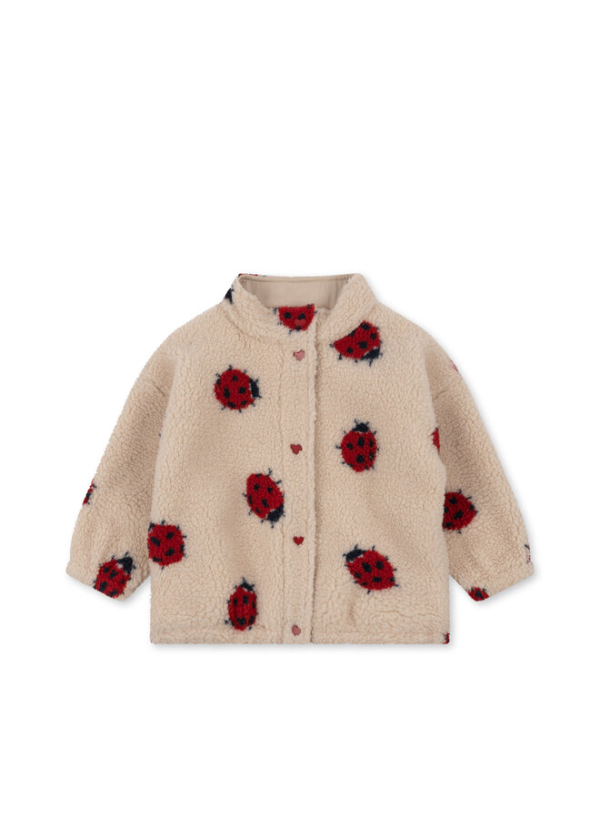 Konges Sløjd Jody Teddy Jacket Ladybug Sand