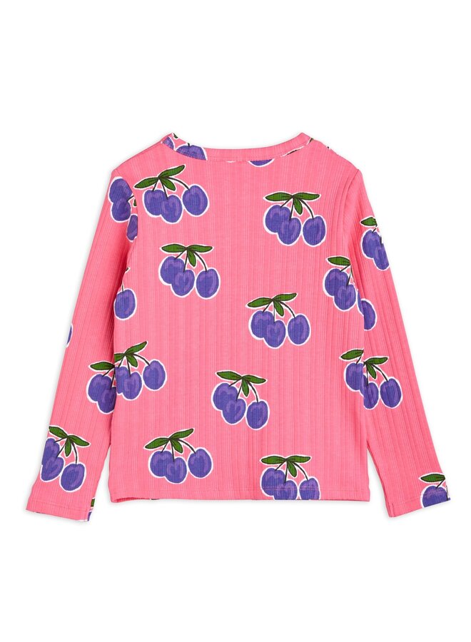 Mini Rodini LS Tee Plum Pink