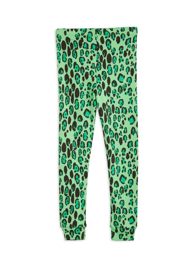 Mini Rodini Leggings Leopard Green