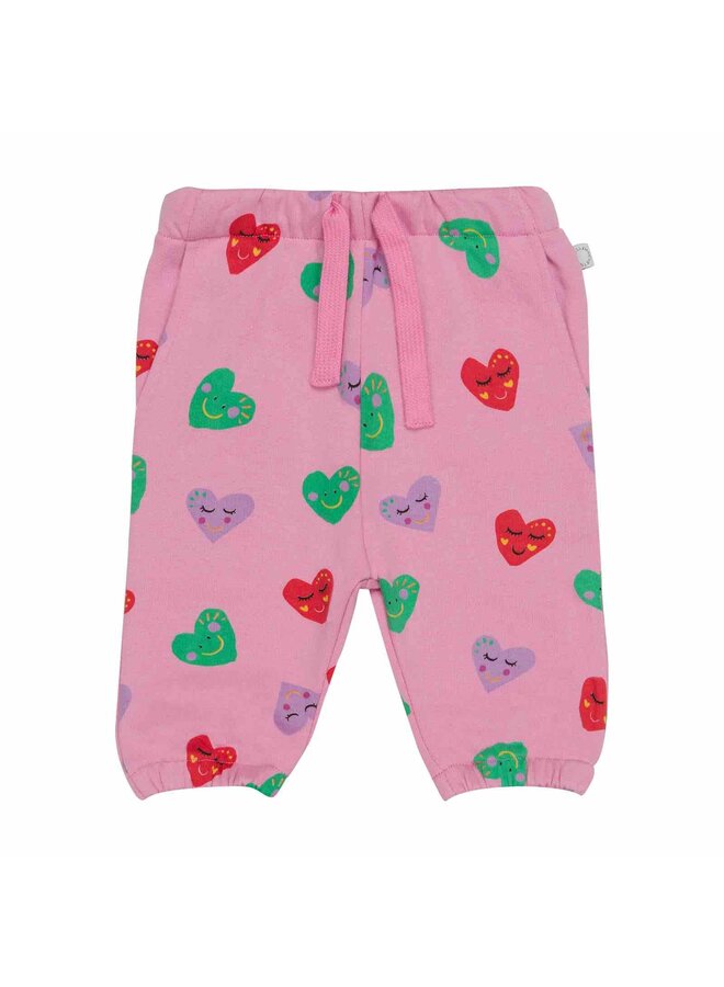 Joggers Smiling Hearts Pink