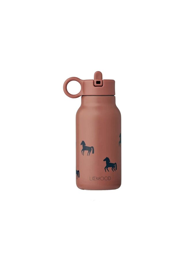 Falk Water Bottle Horses/Dark Rosetta