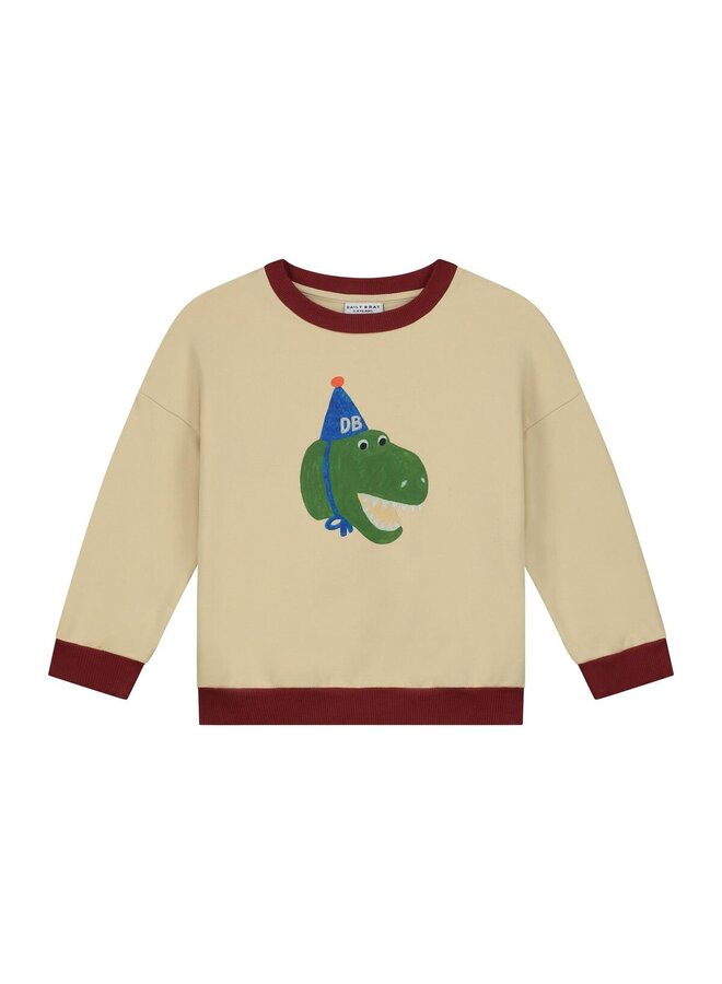 Daily Brat Sweater Daffy Dino Sweater Gravel