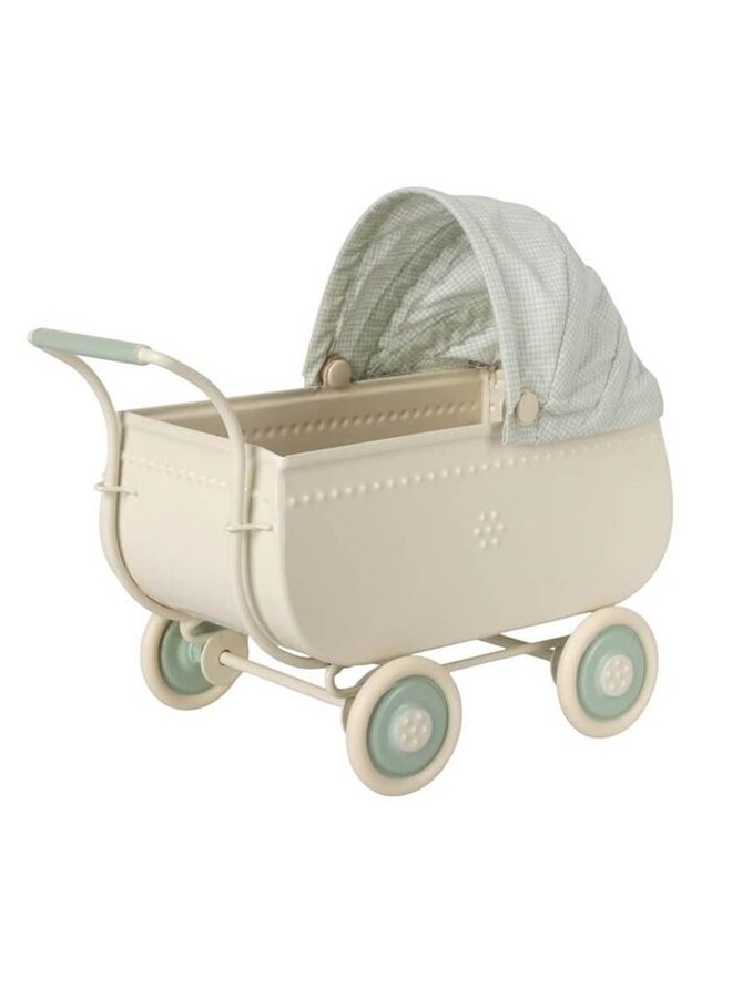 Maileg Pram Micro Blue