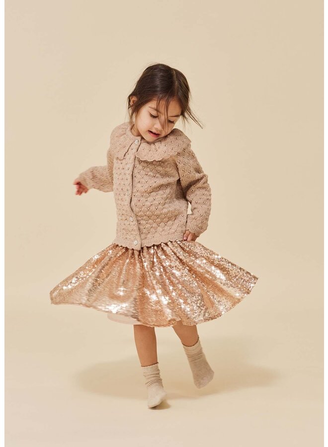 Konges Sløjd Starla Sequin Skirt Gold Blush