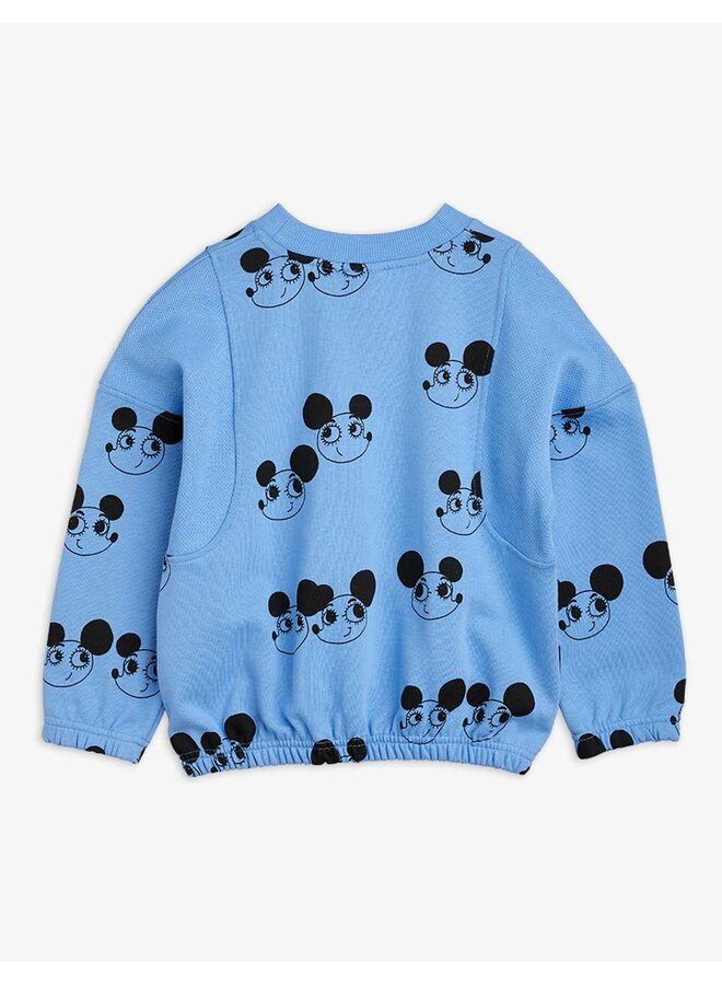 Mini Rodini Sweatshirt Ritzrats AOP Blue