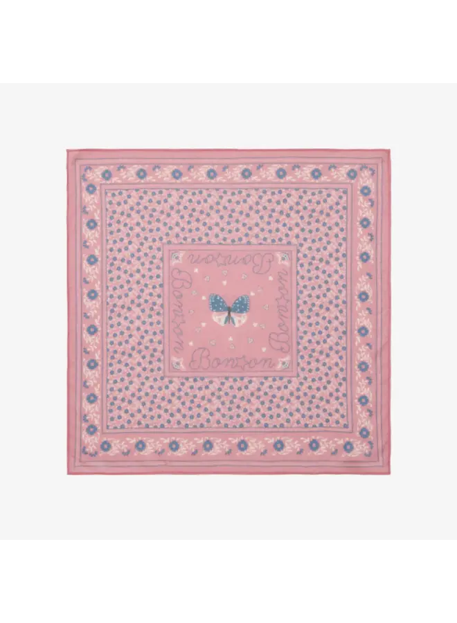 Bandana Rose Wood Papillon 50x50