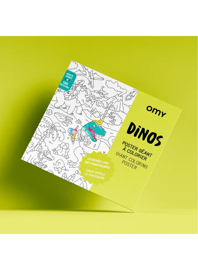 OMY Giant Coloring Poster Dinos