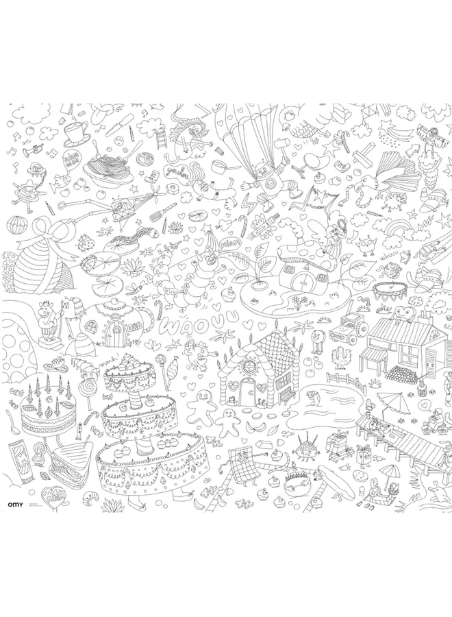 OMY Giant Coloring Poster Fantastic XXL