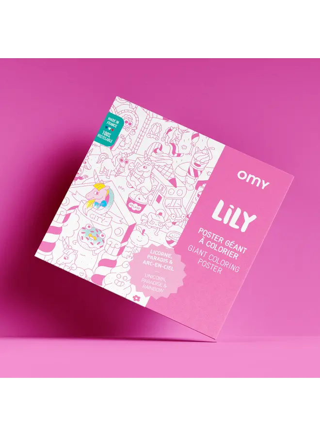 OMY Giant Coloring Poster Lily