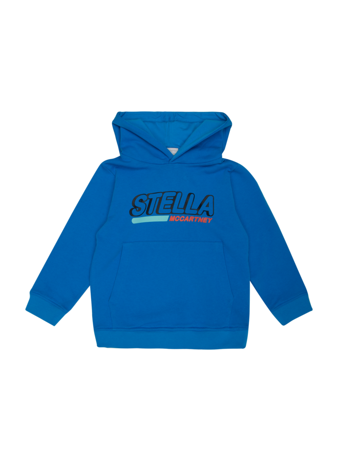 Stella McCartney Sweatshirt Fleece Sport Azure -Blue Hooded
