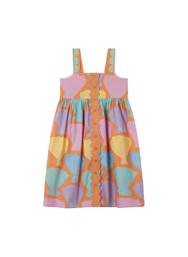 Woven Dress Shells Salmon/Multicolor