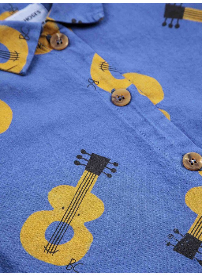 Bobo Choses Woven Shirt Acoustic Guitar All Over