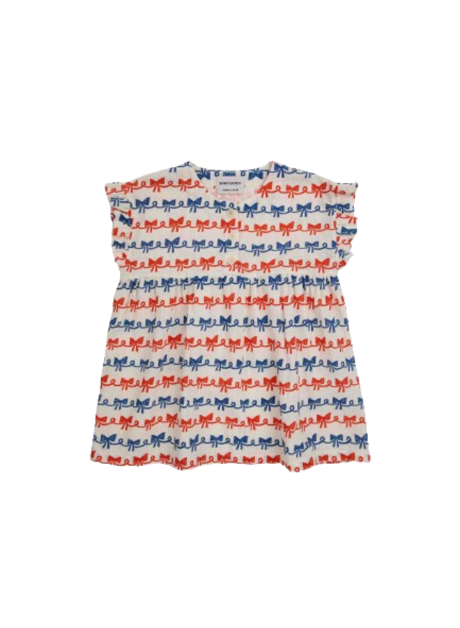 Bobo Choses Woven Dress Ribbon Bow AO