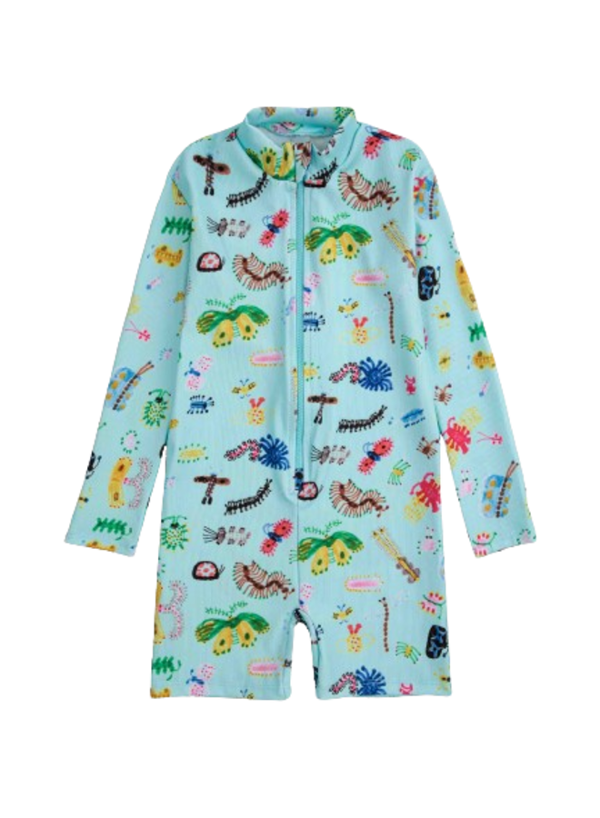 Swim Overall Funny Insects All Over