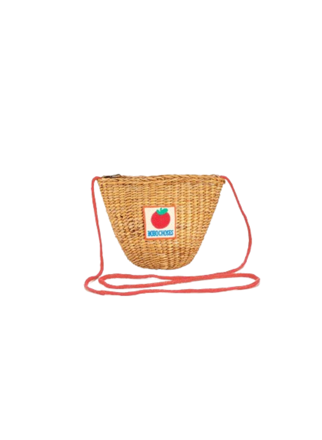 Bobo Choses Raffia Hand Bag BC Tomato Patch