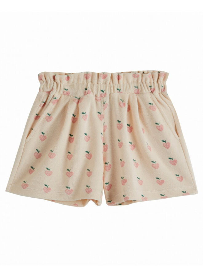 Emile Et Ida Short Eponge Grand Coeur Rose