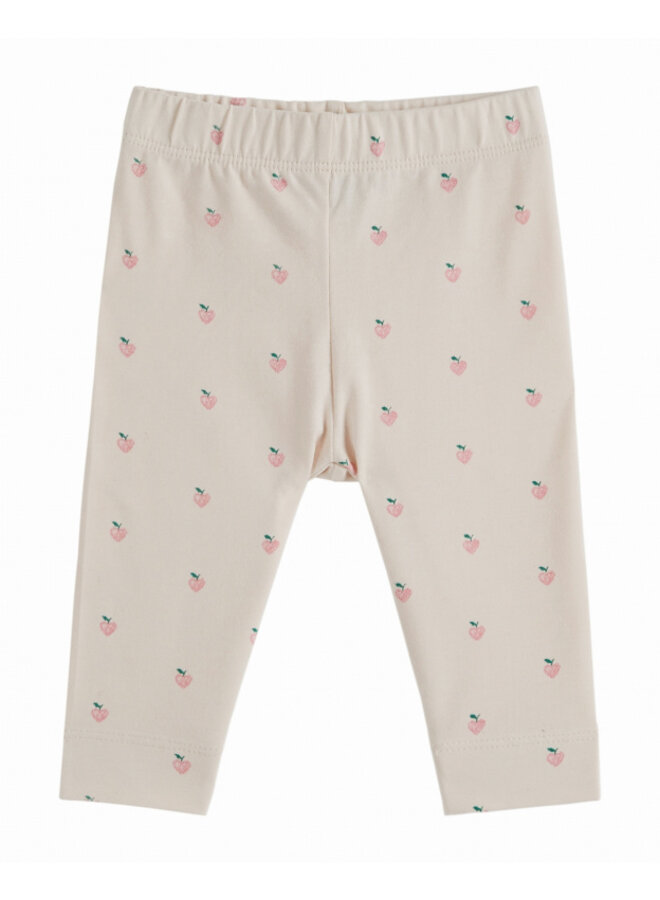 Emile Et Ida Legging Imprime Long Petit Coeur Rose