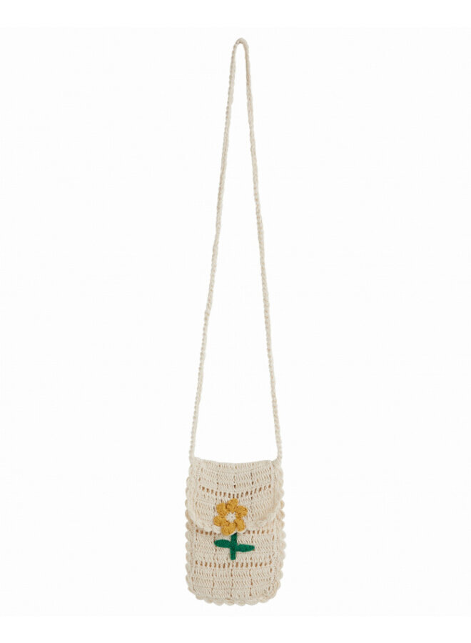 Emile et Ida Sac Bandouliere Crochet Main Ecru