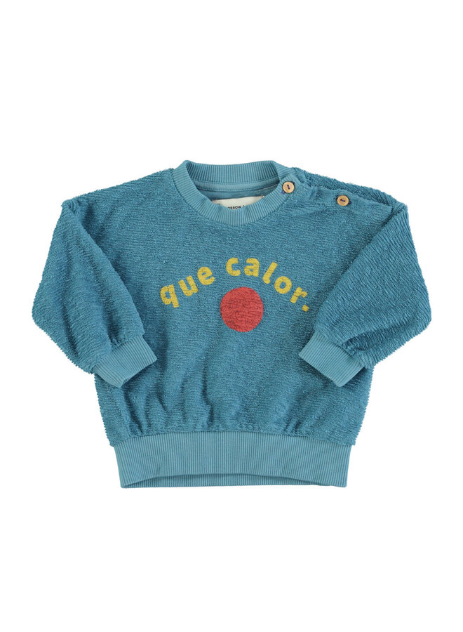 Piupiuchick Sweatshirt Blue Que Calor Print