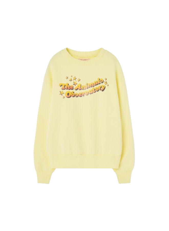 Bear Sweatshirt Soft Yellow