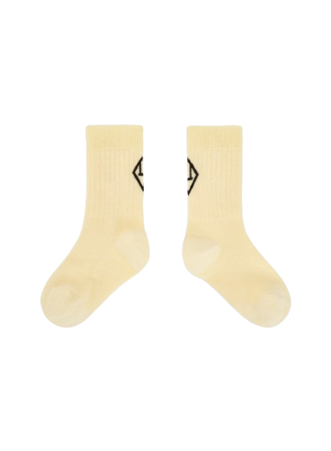 Worm Baby Socks Soft Yellow