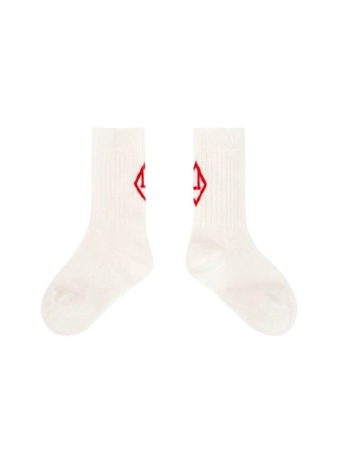 Worm Baby Socks White