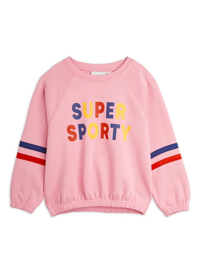 Mini Rodini Sweatshirt Super Sporty Pink SP