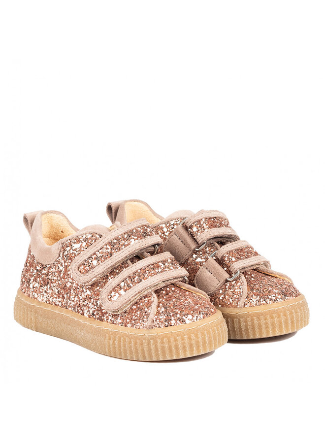 Angulus Glitter Sneaker Maple Glitter/Dusty Mauve