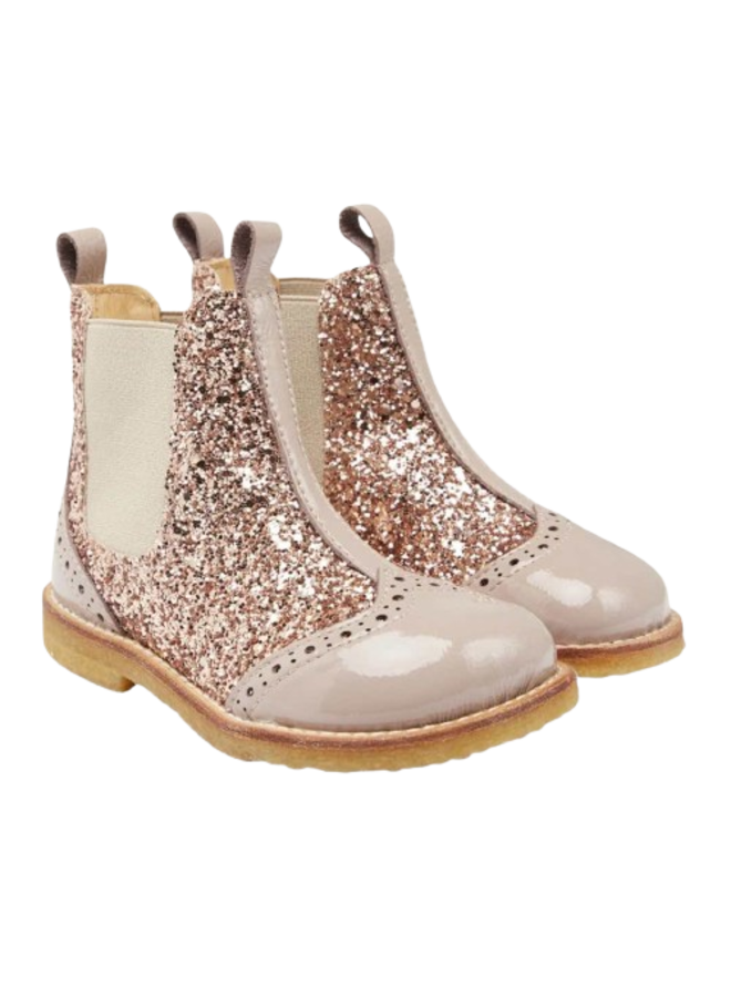 Angulus Chelsea Boot Dusty Almond/Maple Glitter/Elastic