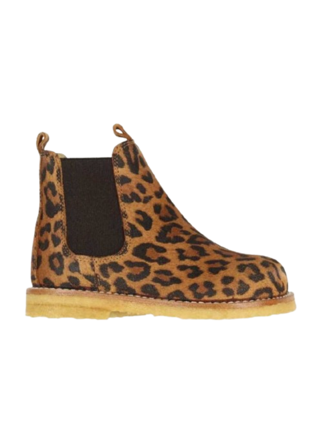 Angulus Classic Chelsea Boot Leopard Beige/Elastic